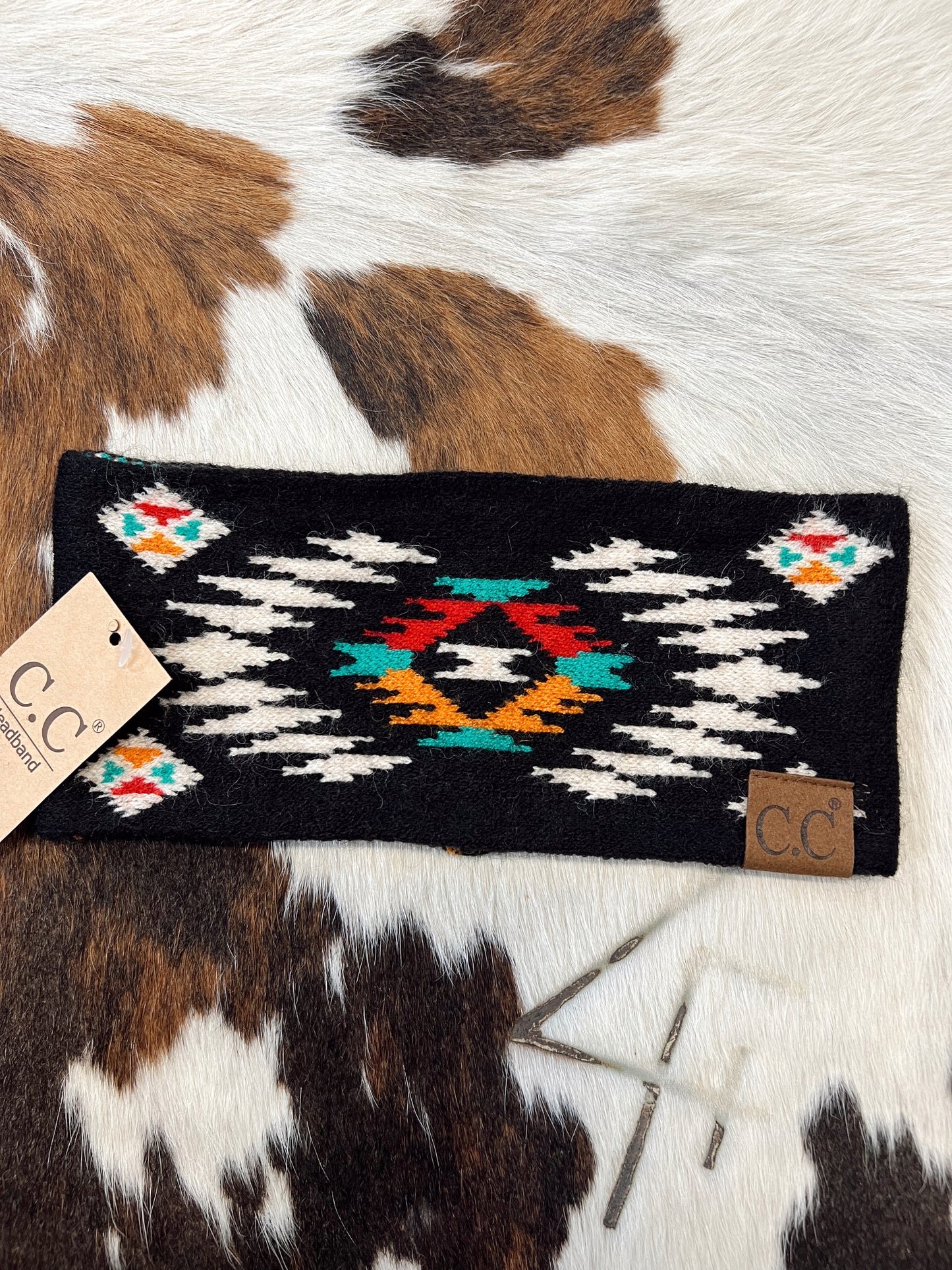 C.C Aztec Headband -Black