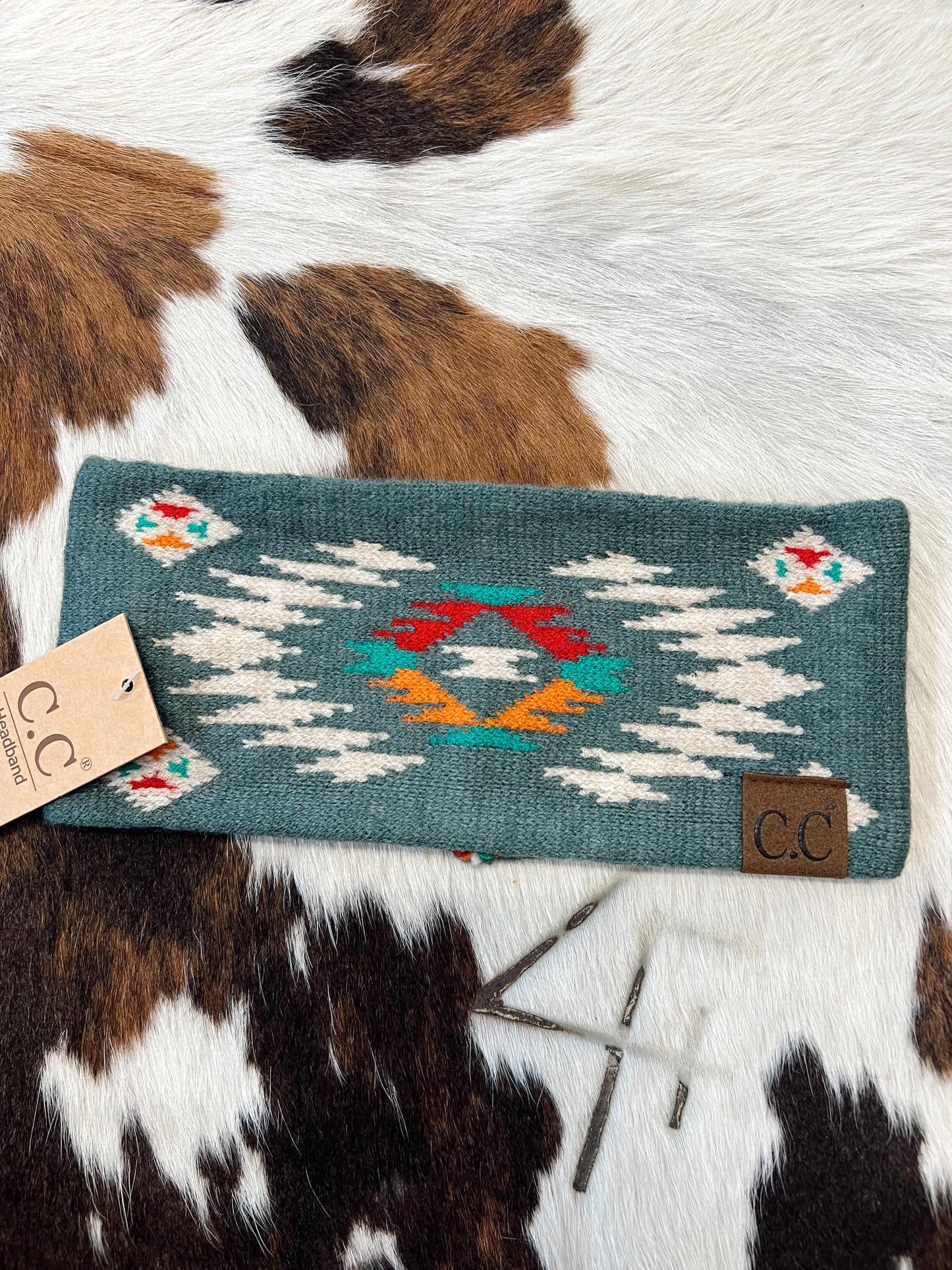 C.C Aztec Headband - Turquoise