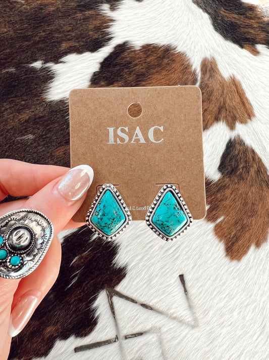 Mack Turquoise Stud Earrings