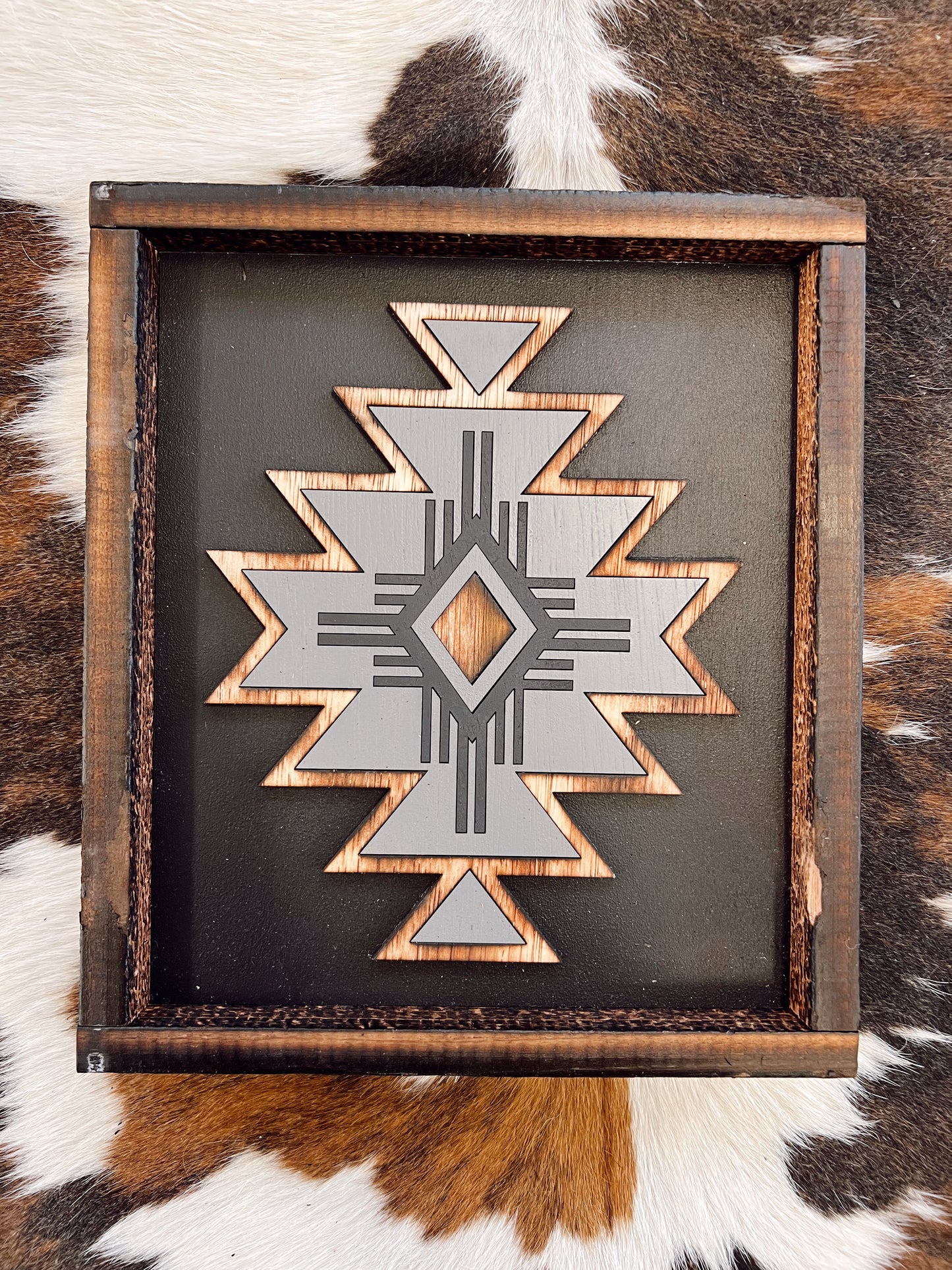 Wooden Aztec Wall Decor Sign