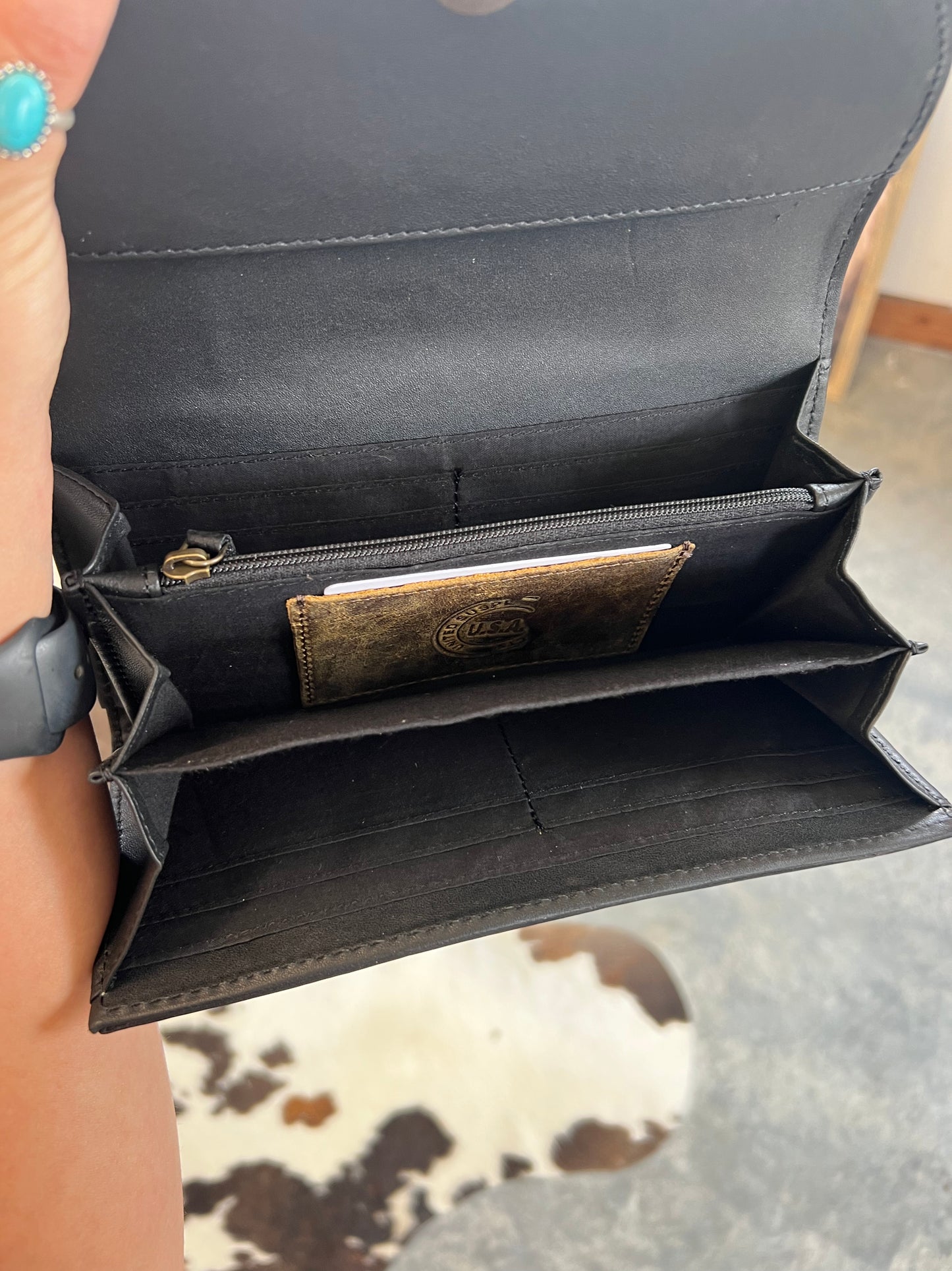 Fifth of May Tooled Wristlet Wallet