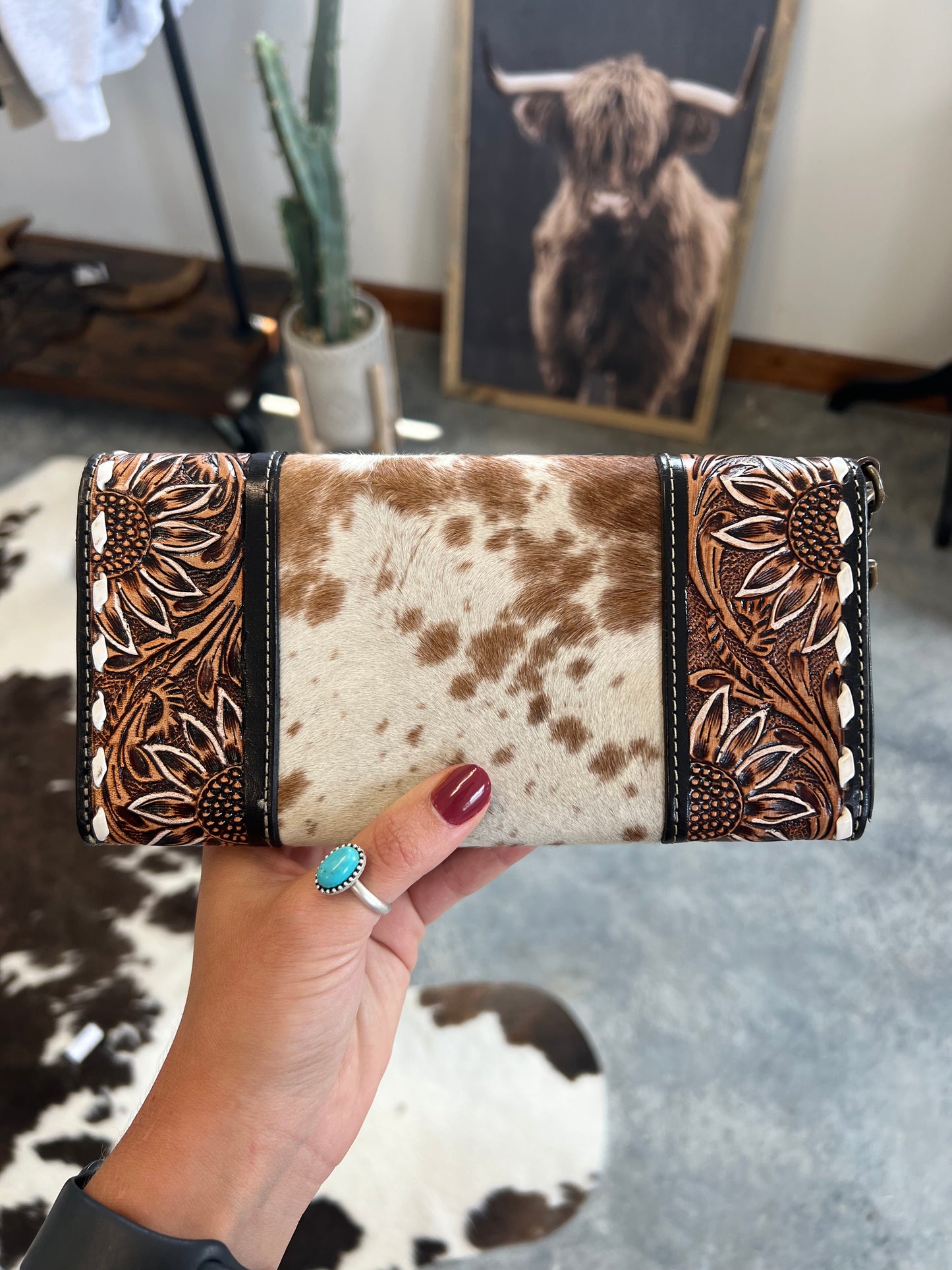 Fifth of May Tooled Wristlet Wallet