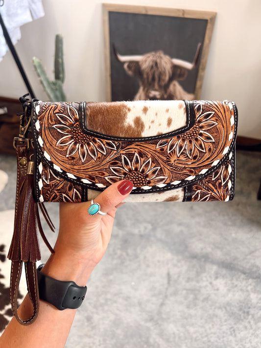 Fifth of May Tooled Wristlet Wallet
