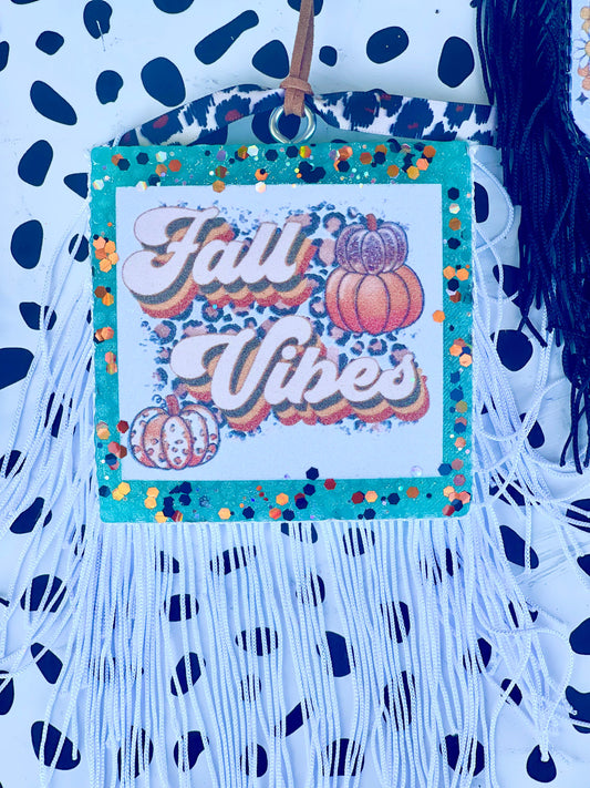 Fall Vibes Leopard Car Freshie