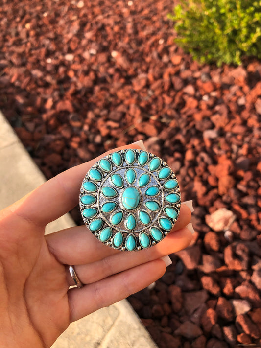 Turquoise Cluster Phone Grip