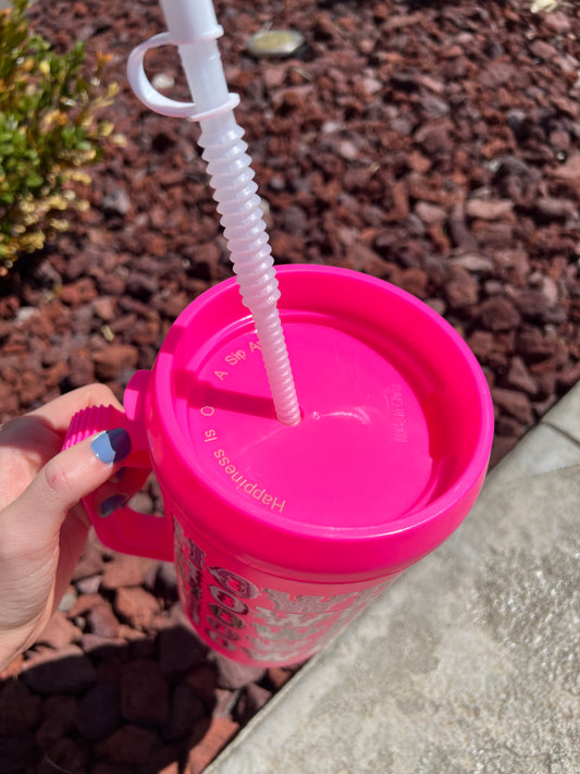 Bling 40 oz Cow Print Tumbler - Hot Pink – The Crooked Cactus Boutique