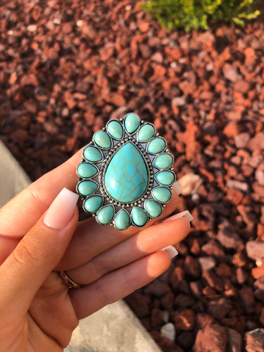 Turquoise Cluster Phone Grip